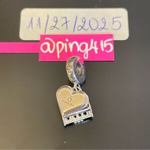 Pandora Grand Piano Heart Dangle